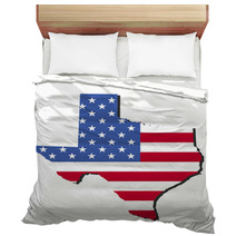 Texas Map Flag Bedding 15186617