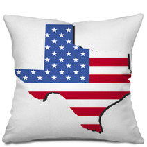 Texas Map Flag Pillows 15186617