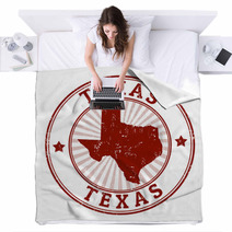 Texas Stamp Blankets 55630889