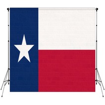 Texas State Flag On Brick Wall Backdrops 59425005