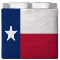 Texas State Flag On Brick Wall Bedding 59425005