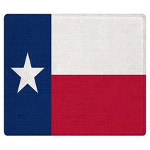 Texas State Flag On Brick Wall Rugs 59425005