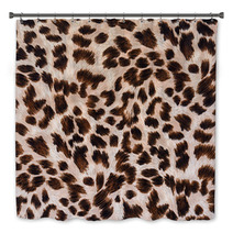 Texture Of Print Fabric Striped Leopard Bath Decor 79496236