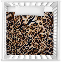 Texture Of Print Fabric Striped Leopard Nursery Decor 72929024
