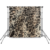 Texture Of Print Fabric Stripes Giraffe Backdrops 74587304