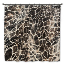 Texture Of Print Fabric Stripes Giraffe Bath Decor 74587304