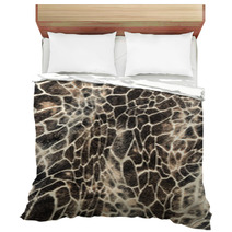 Texture Of Print Fabric Stripes Giraffe Bedding 74587304