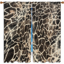 Texture Of Print Fabric Stripes Giraffe Window Curtains 74587304