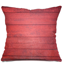Texture Of Red Wood. Pillows 64459814