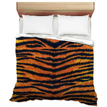 Texture Of Tiger Fabric Stripes Bedding 68171830