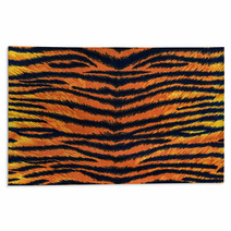 Texture Of Tiger Fabric Stripes Rugs 68171830