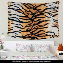 Texture Of Tiger Leather Wall Art 66262125