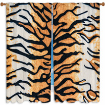 Texture Of Tiger Leather Window Curtains 66262125