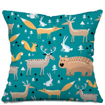 Texture Of Wild Animals Pillows 54534931