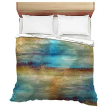 Texture Watercolor Brown, Blue Seamless Bedding 59172580