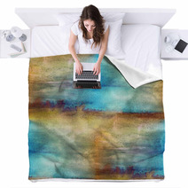 Texture Watercolor Brown, Blue Seamless Blankets 59172580