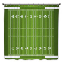 Textured Grass American Football Field Bath Decor 55757786