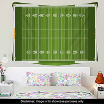 Textured Grass American Football Field Wall Art 55757786