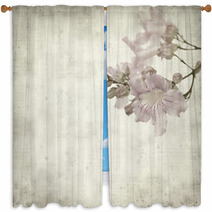 Textured Old Paper Background Window Curtains 68328623