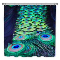 Textures And Colors Of The Peacock Bath Decor 73079352
