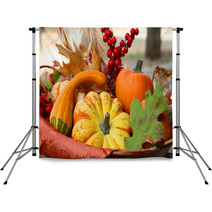 Thanksgiving Harvest Basket Backdrops 4637865