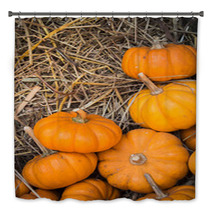 Thanksgiving Pumpkins Background Bath Decor 68958511