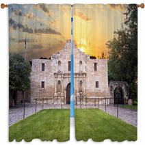 The Alamo, San Antonio, TX Window Curtains 68700524
