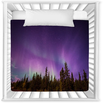 The Amazing Night Skies Over Yellowknife Northwest Territories Of Canada Putting On An Aurora Borealis Show Nursery Decor 98360236