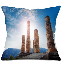 The Ancient Greek Temple Of Apollo Daylight Pillows 67677438