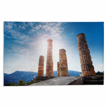 The Ancient Greek Temple Of Apollo Daylight Rugs 67677438