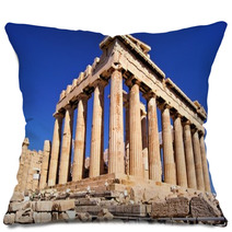 The Ancient Parthenon, The Acropolis, Athens, Greece Pillows 57594287