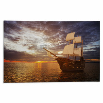 The Ancient Ship In The Sea Rugs 61253766