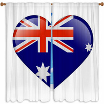 The Australian Flag Window Curtains 52197236