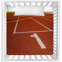 The Beginning Of The Athletics Track. The Start Of The Athletics Nursery Decor 66447769