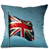 The British Flag Waving On The Wind Pillows 65883647