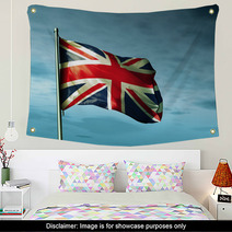 The British Flag Waving On The Wind Wall Art 65883647