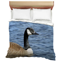 The Canada Goose Swimming On Calm Blue Waters
 Bedding 83380048