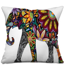 The Cheerful Elephant Pillows 59359822