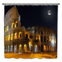 The Colosseum, Rome.  Night View Bath Decor 34411924