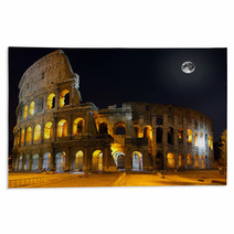 The Colosseum, Rome.  Night View Rugs 34411924