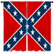 The Confederate Flag Window Curtains 65634210