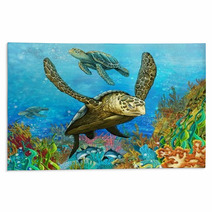 The Coral Reef Illustration For The Children Rugs 51246970