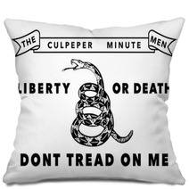 The Culpeper Minutemen Flag Authentic Version Pillows 111946583