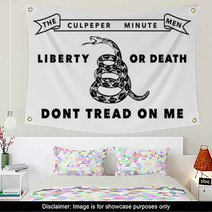 The Culpeper Minutemen Flag Authentic Version Wall Art 111946583