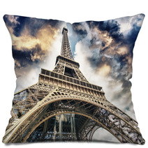 The Eiffel Tower From Below Pillows 63947491