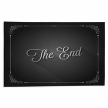 The End Sign Movie Ending Frame Rugs 56970794