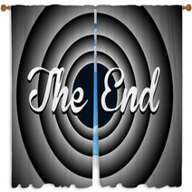 The End Typography Window Curtains 67907001