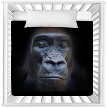 The Evil Eyes In The Night The Gorilla Portrait Nursery Decor 54900385