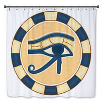 The Eye Of Horus (Eye Of Ra, Wadjet) - Vector Bath Decor 22071311
