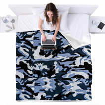 The Fabric On Military Camouflage Blankets 64518134